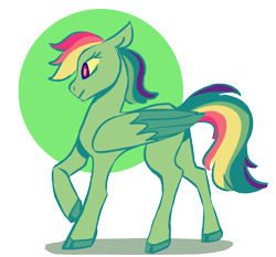 Size: 1166x1088 | Tagged: safe, artist:kentrl-z, artist:vkyw, derpibooru import, rainbow dash, pegasus, pony, cloven hooves, colored wings, female, floppy ears, limited palette, mare, profile, raised hoof, simple background, solo, transparent background, wings