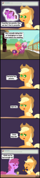 Size: 1024x4586 | Tagged: safe, artist:bronybyexception, applejack, berry punch, berryshine, big macintosh, cheerilee, oc, oc:amphora grape, oc:golden blossom, earth pony, pony, applejack daniel's, ask honest applejack, cheerimac, comic, jack daniels, male, pointy ponies, shipping, stallion, straight