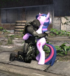 Size: 814x890 | Tagged: safe, artist:angry cat, derpibooru import, twilight sparkle, human, 3d, gmod, hug