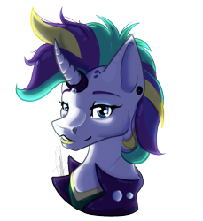 Size: 1101x1200 | Tagged: safe, artist:rimmi1357, rarity, pony, unicorn, alternate hairstyle, clothes, curved horn, halloween, holiday, horn jewelry, horn ring, jacket, jewelry, leather jacket, mohawk, punk, raripunk, simple background, transparent background