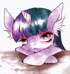 Size: 618x648 | Tagged: safe, artist:momo1, derpibooru import, twilight sparkle, ear fluff, pixiv, solo