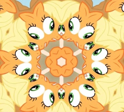 Size: 800x724 | Tagged: safe, screencap, applejack, earth pony, pony, kaleidoscope, mirrored, solo