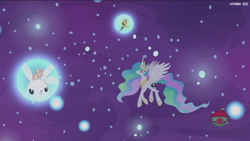 Size: 1920x1080 | Tagged: safe, screencap, angel bunny, daring do, fluttershy, princess celestia, alicorn, pegasus, pony, a royal problem, dream orbs, dream realm, dream walker celestia, female, mare