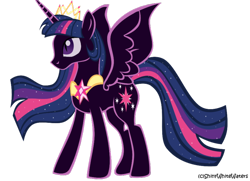 Size: 800x578 | Tagged: safe, artist:sketch-shepherd, derpibooru import, twilight sparkle, twilight sparkle (alicorn), alicorn, pony, crown, female, mare, nightmare twilight, solo