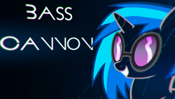 Size: 1920x1080 | Tagged: safe, artist:lunati, derpibooru import, dj pon-3, vinyl scratch, pony, unicorn, glasses, laser, smiling, text, thumbnail, wallpaper, youtube link