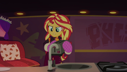 Size: 1920x1080 | Tagged: safe, screencap, sunset shimmer, better together, equestria girls, sunset's backstage pass!, solo, toaster