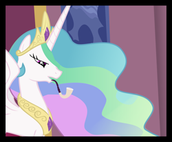 Size: 12135x10000 | Tagged: safe, artist:hatbulbproductions, princess celestia, alicorn, pony, absurd resolution, female, mare, pipe, solo