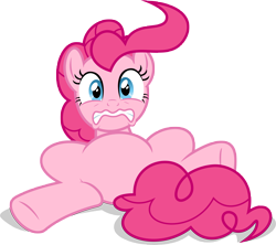 Size: 9000x7990 | Tagged: safe, artist:luckreza8, pinkie pie, earth pony, pony, the one where pinkie pie knows, .svg available, absurd resolution, belly, featureless crotch, simple background, solo, transparent background, vector