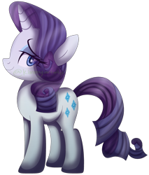 Size: 3019x3540 | Tagged: safe, artist:kimmyartmlp, rarity, pony, unicorn, looking at you, simple background, smiling, solo, transparent background, watermark