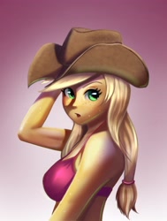 Size: 3072x4072 | Tagged: safe, artist:jay156, applejack, equestria girls, rainbow rocks, looking at you, solo