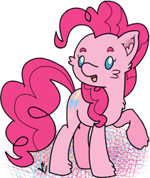 Size: 800x947 | Tagged: safe, artist:velvet-frost, pinkie pie, earth pony, pony, simple background, solo, transparent background