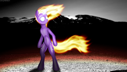 Size: 3840x2160 | Tagged: safe, artist:reinkorn, derpibooru import, twilight sparkle, anthro, glowing eyes, solo