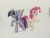 Size: 1024x768 | Tagged: safe, artist:thomzahler, artist:tonyfleecs, derpibooru import, pinkie pie, twilight sparkle, twilight sparkle (alicorn), alicorn, earth pony, pony, crown, female, mare, raised hoof, traditional art