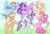 Size: 1024x692 | Tagged: safe, artist:cutieanimals, derpibooru import, applejack, fluttershy, pinkie pie, rainbow dash, rarity, twilight sparkle, twilight sparkle (alicorn), alicorn, earth pony, pegasus, pony, unicorn, cowboy hat, cute, female, flying, hat, looking at you, mane six, mare, one eye closed, open mouth, raised hoof, rearing, smiling, straw in mouth, underhoof, wink