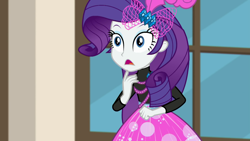 Size: 1280x720 | Tagged: safe, screencap, rarity, better together, display of affection, equestria girls, solo
