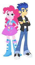 Size: 784x1432 | Tagged: safe, flash sentry, pinkie pie, equestria girls, humans standing next to each other, pinkiesentry, simple background, white background