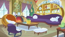 Size: 1920x1090 | Tagged: safe, screencap, princess celestia, pony, parental glideance, figurine, living room, no pony, plate