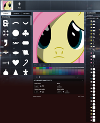 Size: 1000x1229 | Tagged: safe, screencap, fluttershy, pegasus, pony, battlefield 4, battlelog, emblem, sad