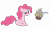 Size: 5000x3000 | Tagged: safe, artist:erisgrim, discord, pinkie pie, earth pony, pony, cupcake, food, missing cutie mark