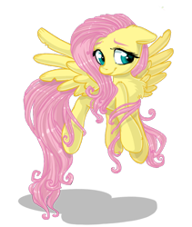 Size: 714x846 | Tagged: safe, artist:pauuhanthothecat, fluttershy, pegasus, pony, cute, floating, flying, head turn, looking at you, shyabetes, simple background, solo, spread wings, transparent background