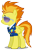 Size: 1983x3000 | Tagged: safe, artist:brony-works, derpibooru import, spitfire, pony, simple background, solo, sunglasses, transparent background, vector, wonderbolts dress uniform