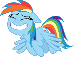 Size: 3879x3000 | Tagged: safe, artist:sollace, derpibooru import, rainbow dash, pegasus, pony, the summer sun setback, .svg available, eyes closed, faic, flying, grin, rainbow dash is best facemaker, simple background, smiling, solo, spread wings, transparent background, vector, wings