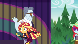 Size: 1920x1080 | Tagged: safe, screencap, max steele, sunset shimmer, better together, equestria girls, sunset's backstage pass!