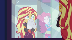 Size: 1920x1080 | Tagged: safe, screencap, pinkie pie, sunset shimmer, better together, equestria girls, sunset's backstage pass!