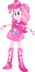 Size: 3994x8192 | Tagged: safe, artist:digiradiance, artist:mewtwo-ex, pinkie pie, equestria girls, galaxy, pink, simple background, solo, transparent background, vector