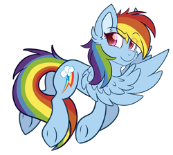 Size: 3384x3031 | Tagged: safe, artist:cutiepatootiee, derpibooru import, rainbow dash, pegasus, pony, cheek fluff, cute, dashabetes, ear fluff, eye clipping through hair, high res, looking back, simple background, solo, transparent background