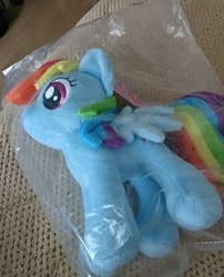 Size: 1080x1338 | Tagged: safe, artist:omegapony16, derpibooru import, rainbow dash, pegasus, pony, bag, female, irl, mare, photo, plushie