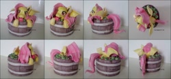 Size: 2588x1200 | Tagged: safe, artist:ltiachan, fluttershy, bat pony, pony, flutterbat, photos, sculpture