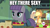 Size: 490x275 | Tagged: safe, edit, edited screencap, screencap, applejack, maud pie, earth pony, pony, maud pie (episode), all new, bedroom eyes, caption, exploitable meme, hub logo, image macro, meme, surprised, text