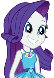 Size: 1416x2048 | Tagged: safe, artist:thebarsection, rarity, better together, equestria girls, clothes, cute, dress, female, grin, raribetes, simple background, smiling, solo, transparent background