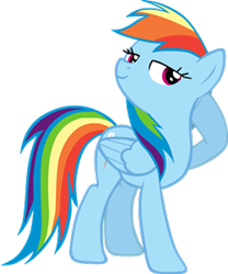 Size: 250x300 | Tagged: artist needed, source needed, safe, derpibooru import, rainbow dash, pegasus, pony, female, simple background, solo, transparent background, vector