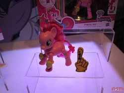 Size: 1280x960 | Tagged: safe, pinkie pie, earth pony, pony, cheerleader, doll, foam finger, pom pom, toy