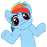 Size: 47x47 | Tagged: safe, derpibooru import, rainbow dash, pegasus, pony, female, picture for breezies, simple background, solo, transparent background