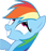 Size: 43x47 | Tagged: safe, derpibooru import, rainbow dash, pegasus, pony, female, picture for breezies, simple background, solo, transparent background