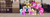 Size: 1528x509 | Tagged: safe, artist:pepooni, fluttershy, pinkie pie, oc, oc:mane event, earth pony, pegasus, pony, andrea libman, bronycon, bronycon 2016, bronycon mascots