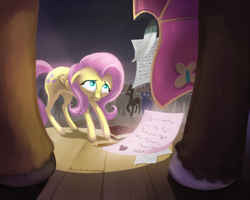 Size: 1250x1000 | Tagged: safe, artist:kallarmo, fluttershy, pegasus, pony, bullying, crying, female, mare