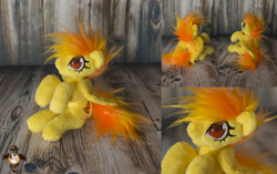 Size: 1594x1000 | Tagged: safe, artist:essorille, derpibooru import, spitfire, pony, irl, photo, plushie, solo