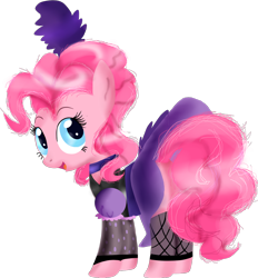 Size: 1298x1400 | Tagged: safe, artist:pinkiepie6680, pinkie pie, earth pony, pony, clothes, dress, looking at you, solo