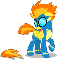 Size: 1929x2028 | Tagged: safe, artist:frownfactory, derpibooru import, spitfire, pegasus, pony, parental glideance, .svg available, clothes, female, simple background, solo, svg, transparent background, uniform, vector, wonderbolts, wonderbolts uniform