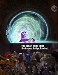 Size: 744x960 | Tagged: safe, derpibooru import, spike, twilight sparkle, dog, equestria girls, arcee, bulkhead, bumblebee, exploitable meme, ground bridge, littlest pet shop, meme, ratchet (transformers), smokescreen, spike the dog, transformers, transformers prime, twiscream, twiwimp sparkle, zoe trent