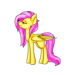 Size: 1024x1024 | Tagged: safe, artist:immagoddampony, artist:itsizzybel, fluttershy, pegasus, pony, simple background, solo, transparent background