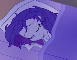 Size: 1014x788 | Tagged: safe, artist:tabrony23, rarity, equestria girls, bed hair, cute, raribetes, sleeping, smiling, solo