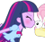 Size: 808x766 | Tagged: safe, derpibooru import, edit, angel bunny, fluttershy, twilight sparkle, equestria girls, angeltwi, kissing, prank