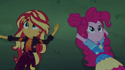 Size: 1920x1080 | Tagged: safe, screencap, pinkie pie, sunset shimmer, better together, equestria girls, sunset's backstage pass!