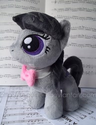 Size: 500x647 | Tagged: safe, artist:sequinjar, octavia melody, earth pony, pony, filly, irl, photo, plushie, solo