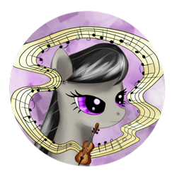 Size: 900x900 | Tagged: safe, artist:fanaticalfactory, octavia melody, earth pony, pony, female, gray coat, mare